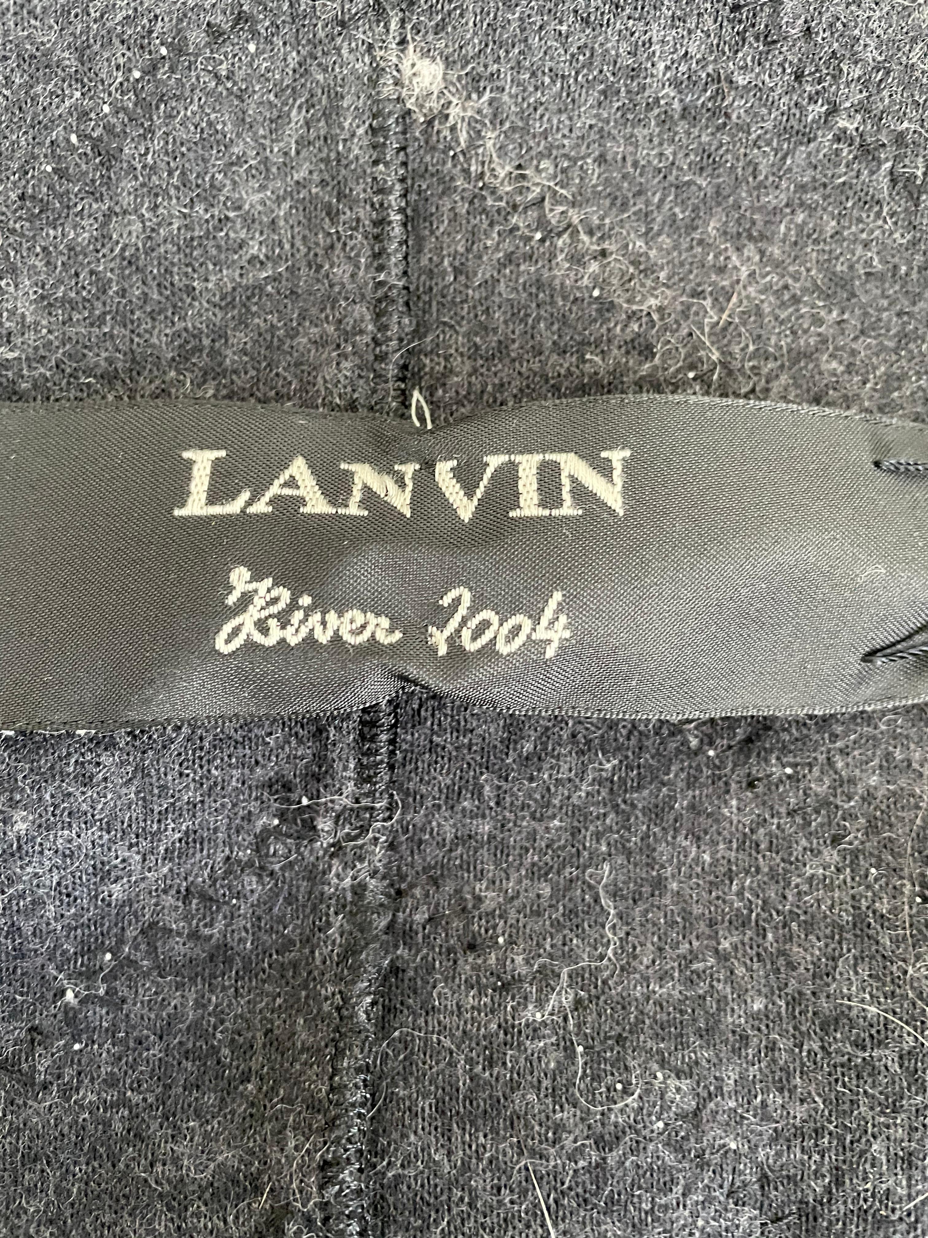Lanvin Vintage Chevron Pattern Lightweight Feathered Fox Fur Coat  For Sale 3