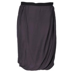 Lanvin Vintage grey polyester 2000s balloon skirt