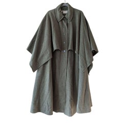 Mantella lunga in lana Lanvin Vintage - Muted Greene & Greene - Circa 1970s/1980s