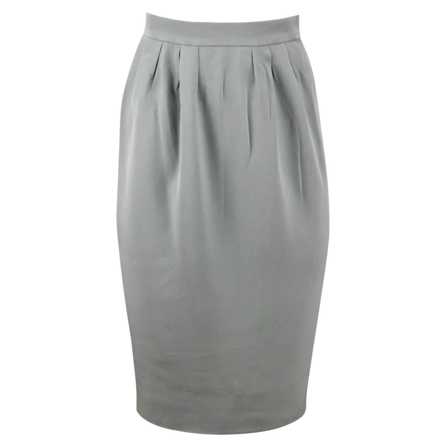 Lanvin Vintage Silk Skirt FR 40 UK 12