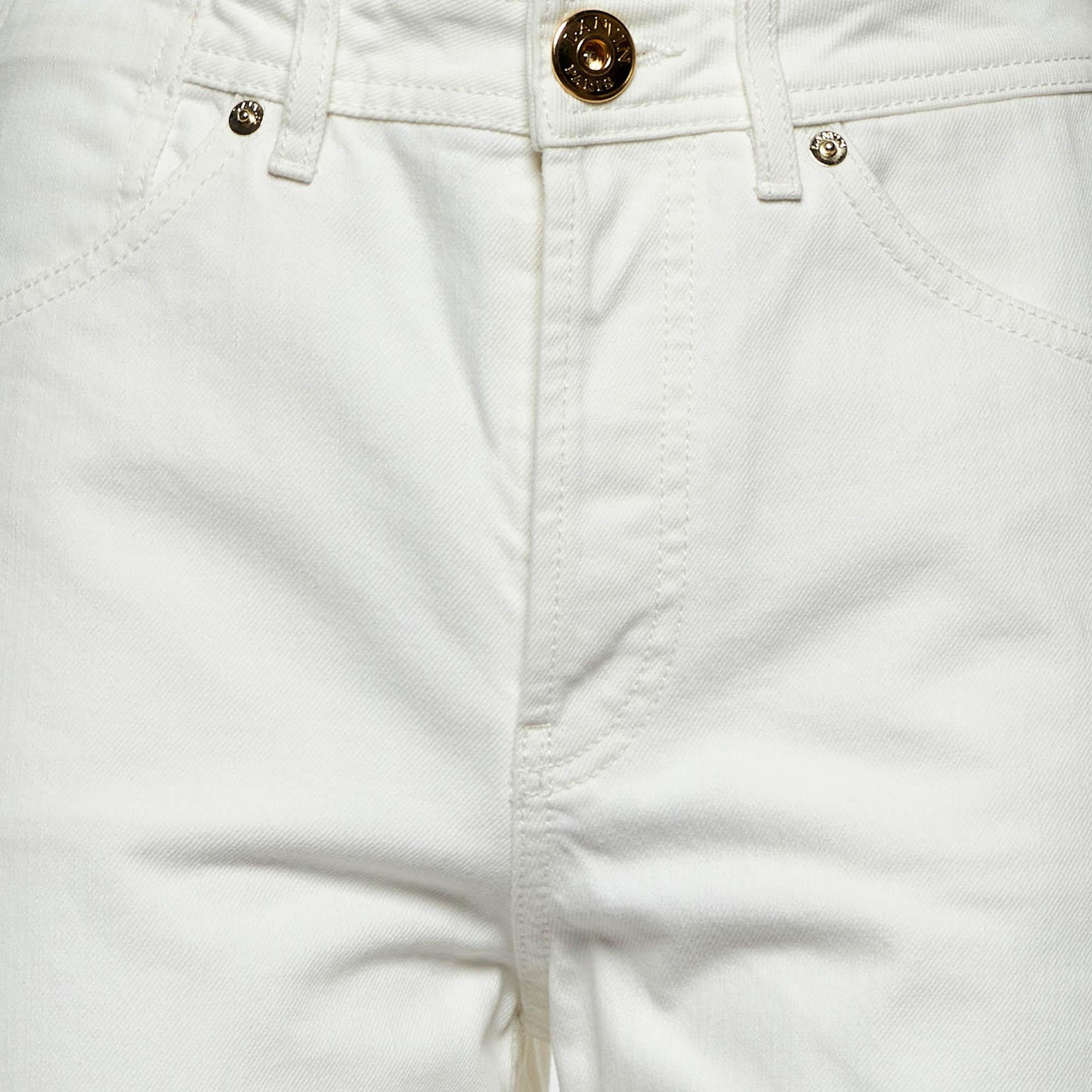 Gray Lanvin White Denim Jeans M Waist 28