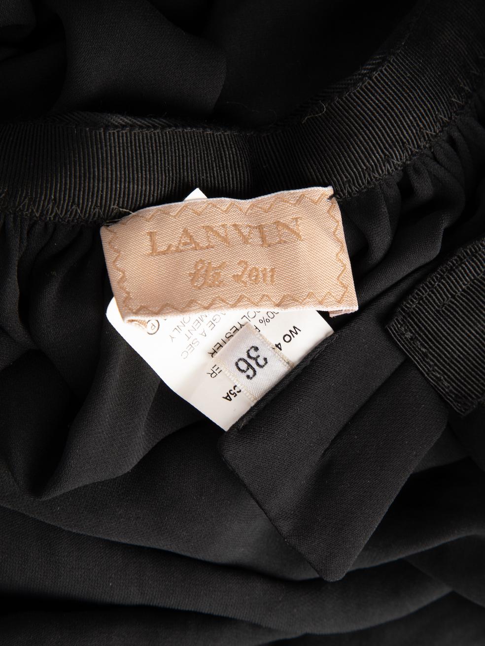 Lanvin Women's Black High Waisted Maxi Skirt 2