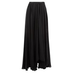 Lanvin Women's Black High Waisted Maxi Skirt