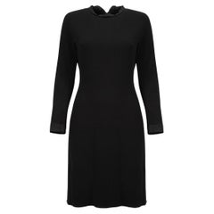 Lanvin Women's Black Long Sleeves Knee Length Dress