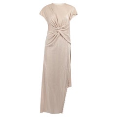 Lanvin Women's Glitter Pink Knot Tie Detail Dress