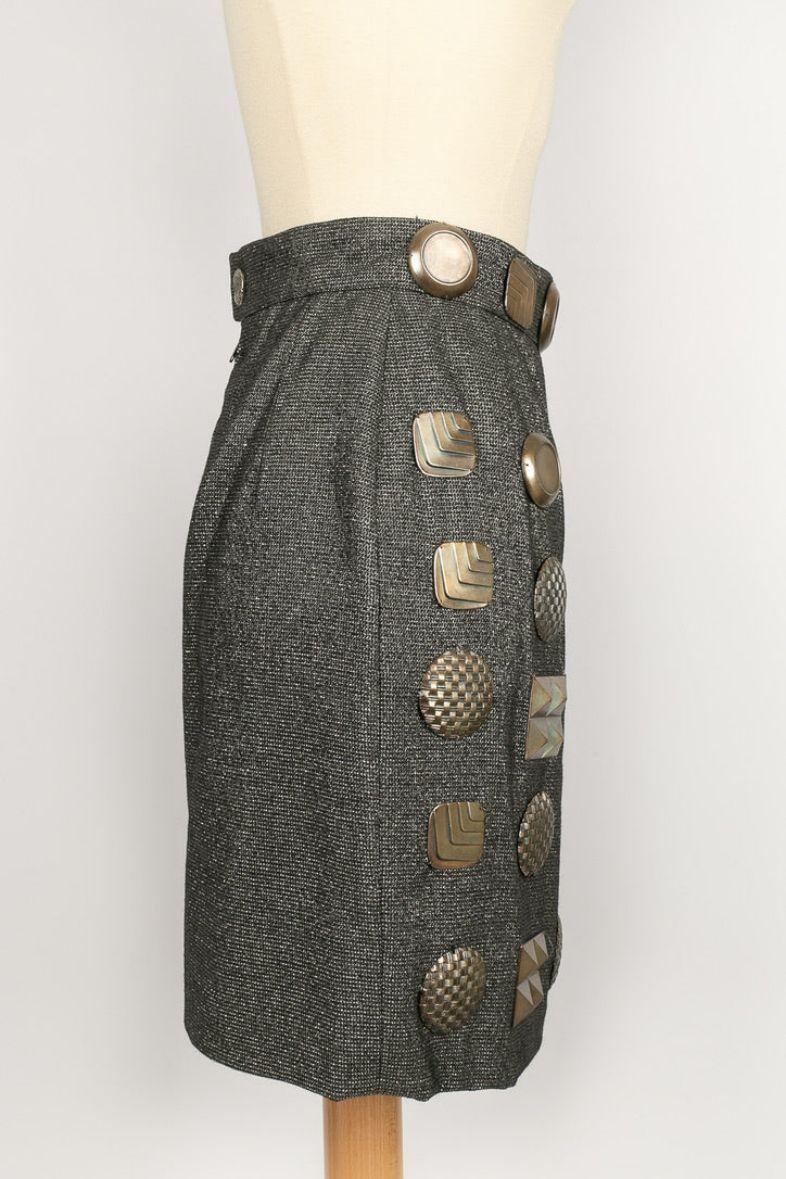 Gonna in lana Lanvin Autunno 1989 In condizioni ottime in vendita a SAINT-OUEN-SUR-SEINE, FR
