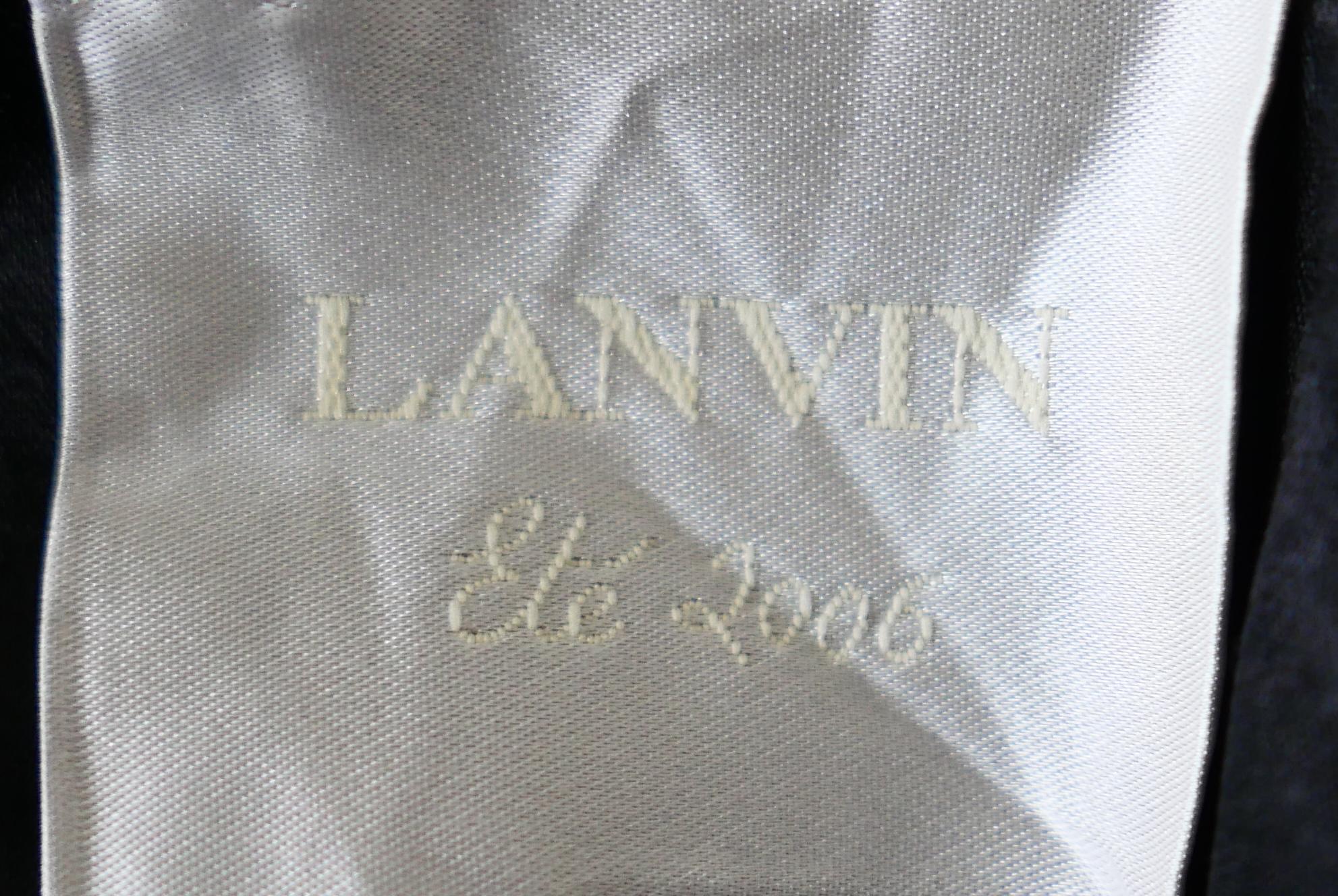 Lanvin x Alber Elbaz - Giacca in raso stropicciato primavera 2006 in vendita 1