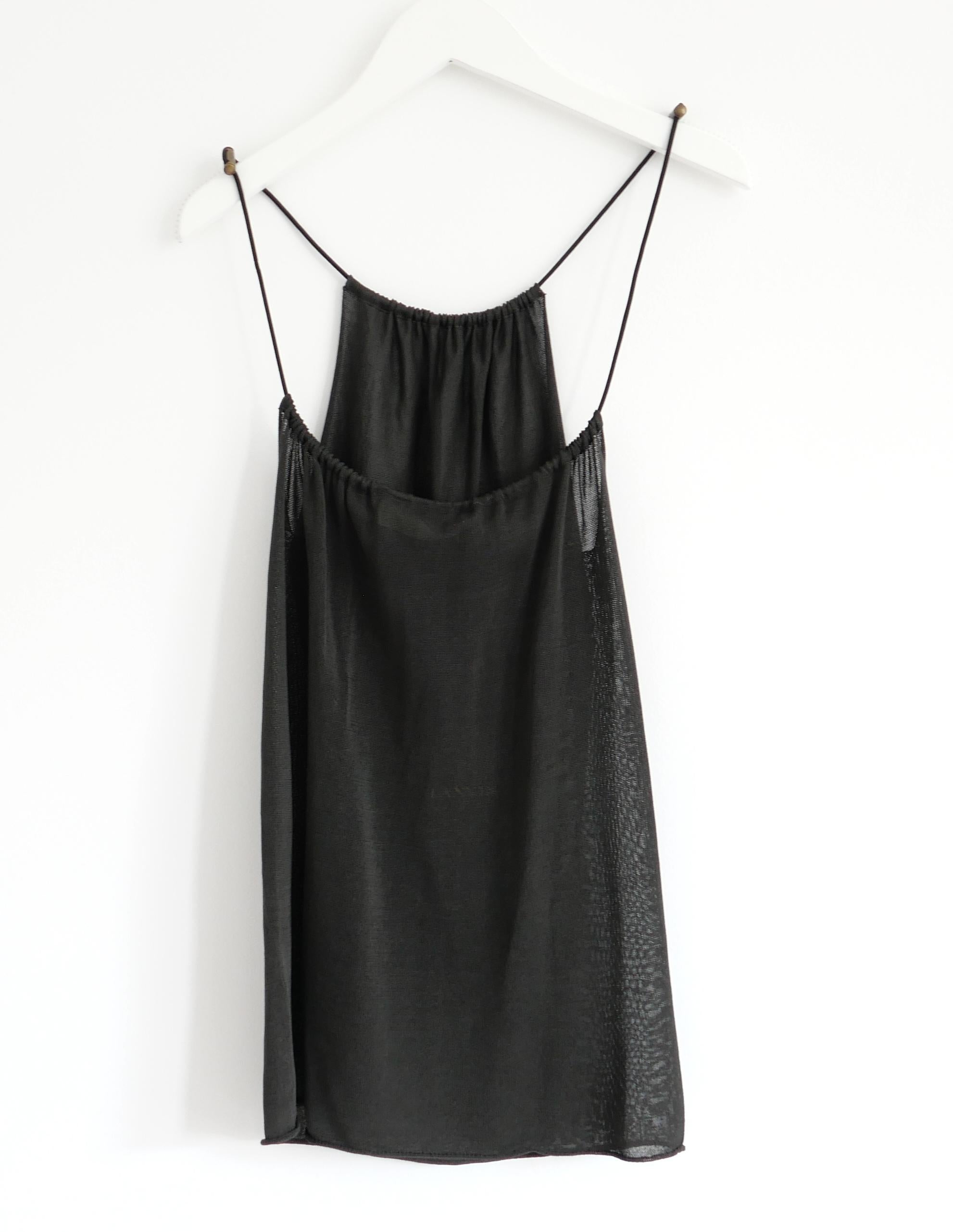 Lanvin x Alber Elbaz Toggle Strap Vest Top Frühjahr 2006 im Zustand „Neu“ im Angebot in London, GB
