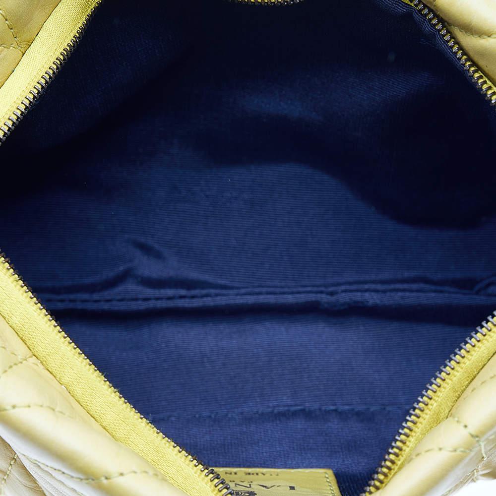 Lanvin Yellow Quilted Leather Happy Pocket Crossbody Bag 3