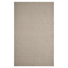 Tappeto Lanx 6x9ft in lana grigia naturale con disegno chevron, tessuto a mano e di lusso