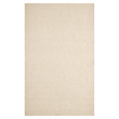 Lanx 6x9ft ivory wool natural chevron design luxury handwoven rug