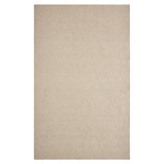 Lanx 8x10ft beige in lana naturale con disegno chevron, tappeto di lusso tessuto a mano