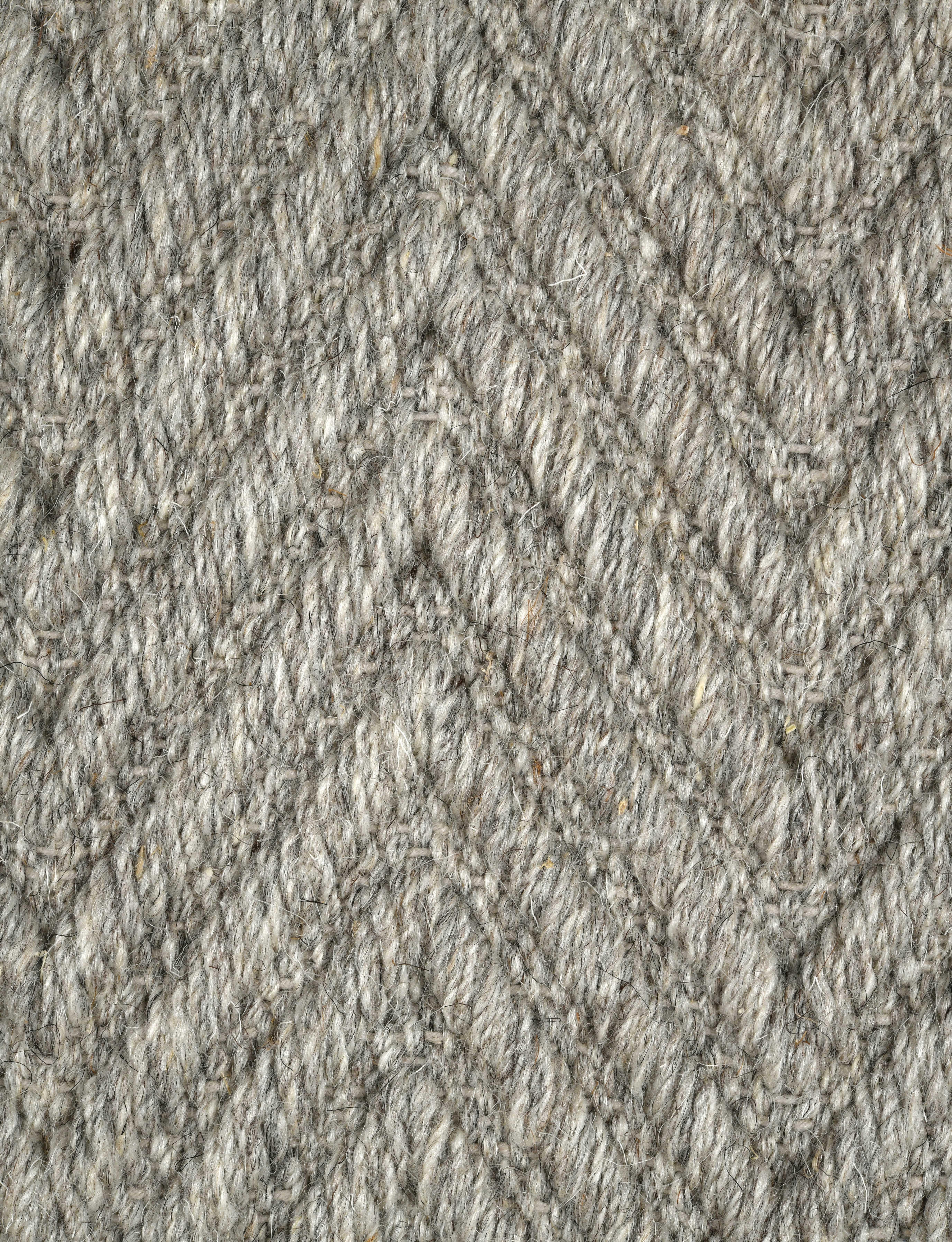 Lanx, Grey, Handwoven Face 60% Undyed NZ Wool, 40% Undyed MED Wool, 8' x 10' For Sale 3