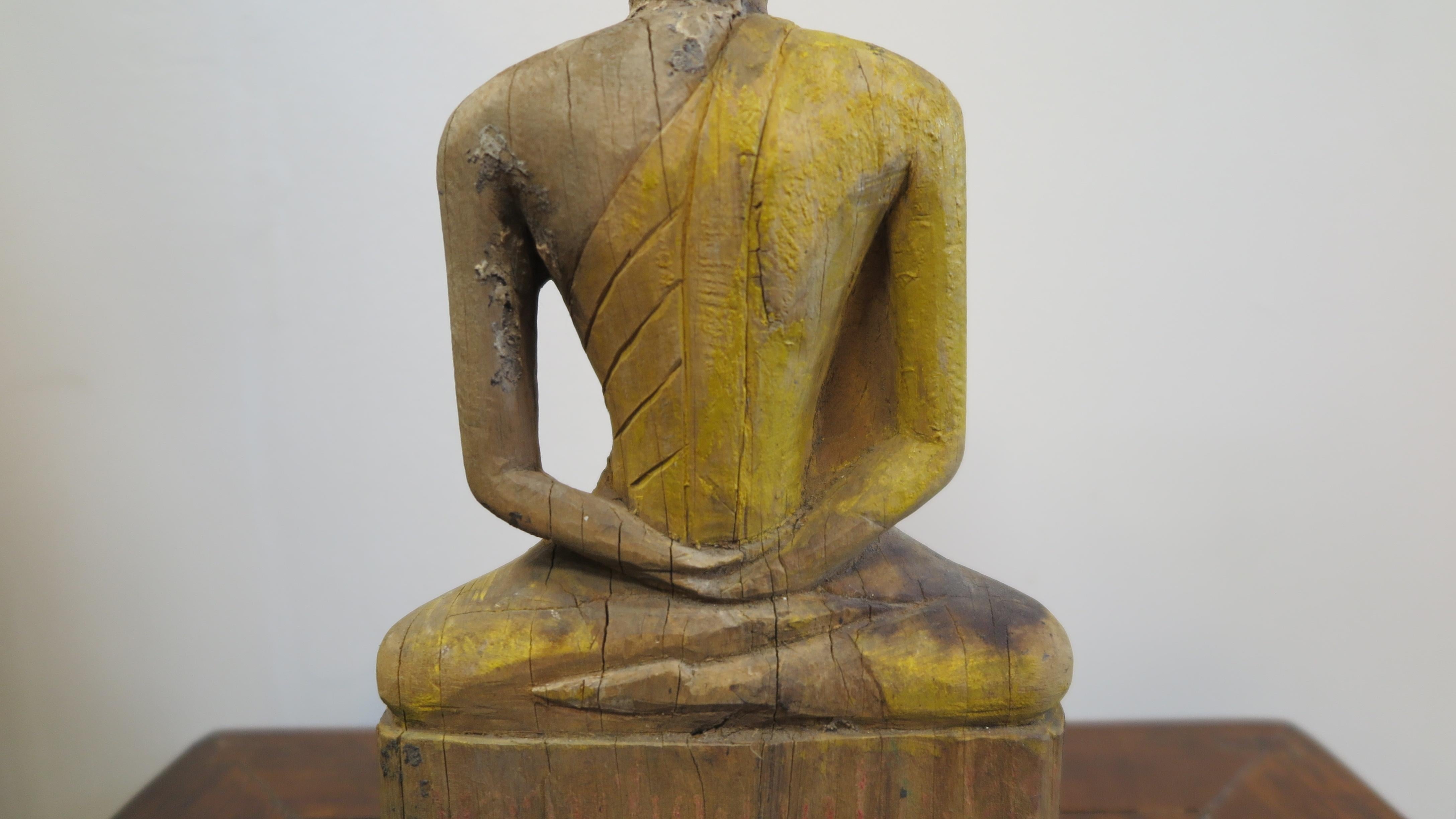 Folk Art Laos Buddha Statue 19th century  For Sale
