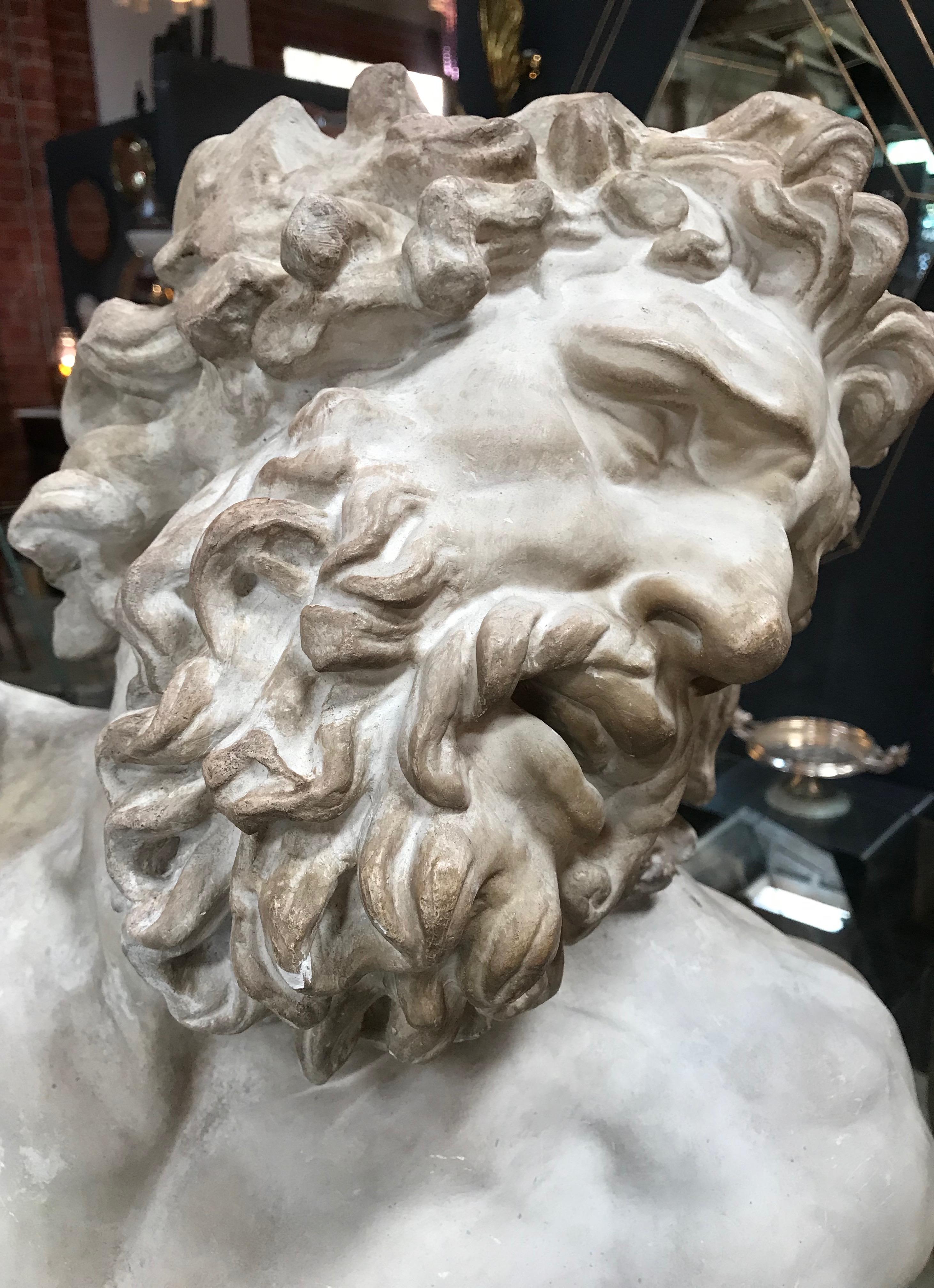 Laocoon, Plaster Bust, Copy in Scale 1/1 5