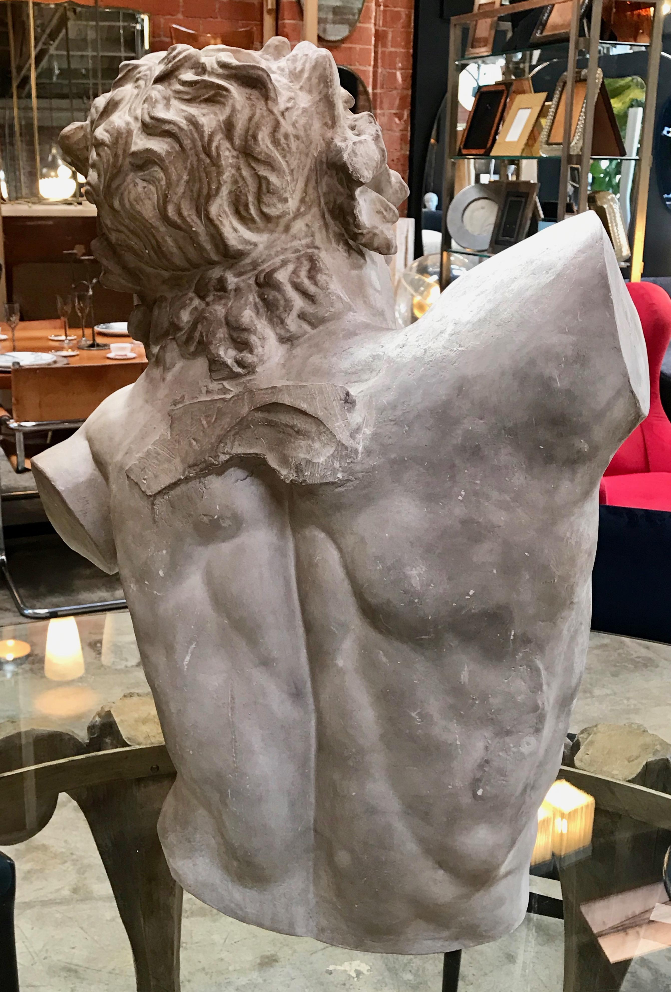 Italian Laocoon, Plaster Bust, Copy in Scale 1/1