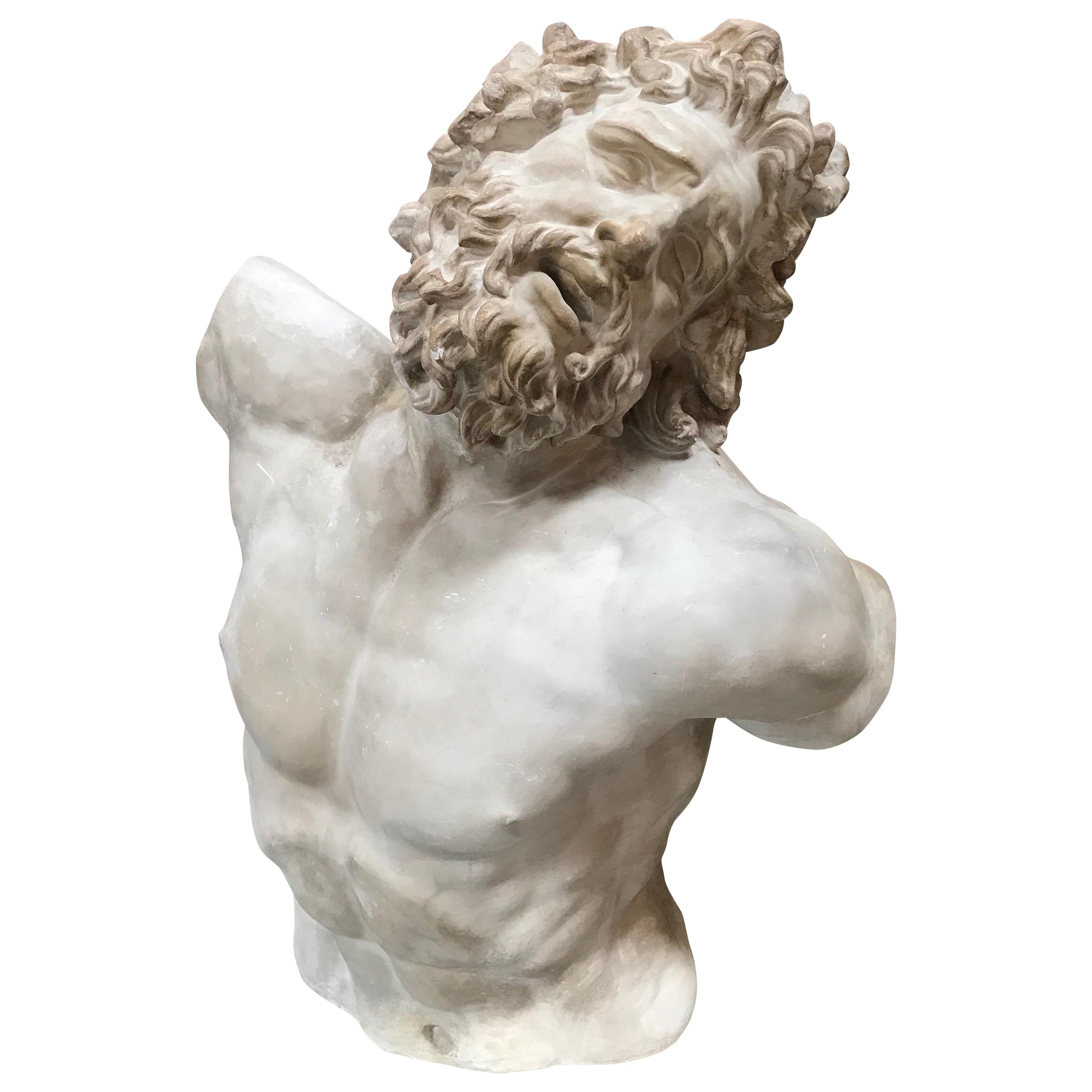 Laocoon, Plaster Bust, Copy in Scale 1/1