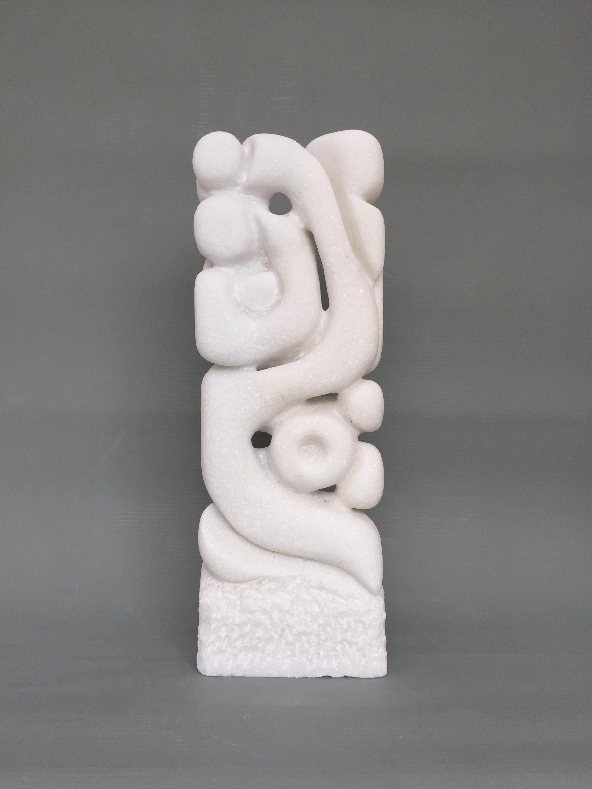 Laokoon, 2018 marble sculpture by Tom von Kaenel
Dimensions: D 10 x W 21.5 x H 62 cm
Materials: Naxian marble

All the artworks of Tom von Kaenel are unique, handcrafted by himself.
The stones all come from the surrounding marble quarries of