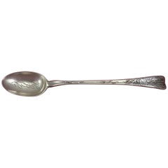 Lap Over Edge Acid Etched by Tiffany & Co. Sterling Parfait Spoon Floral