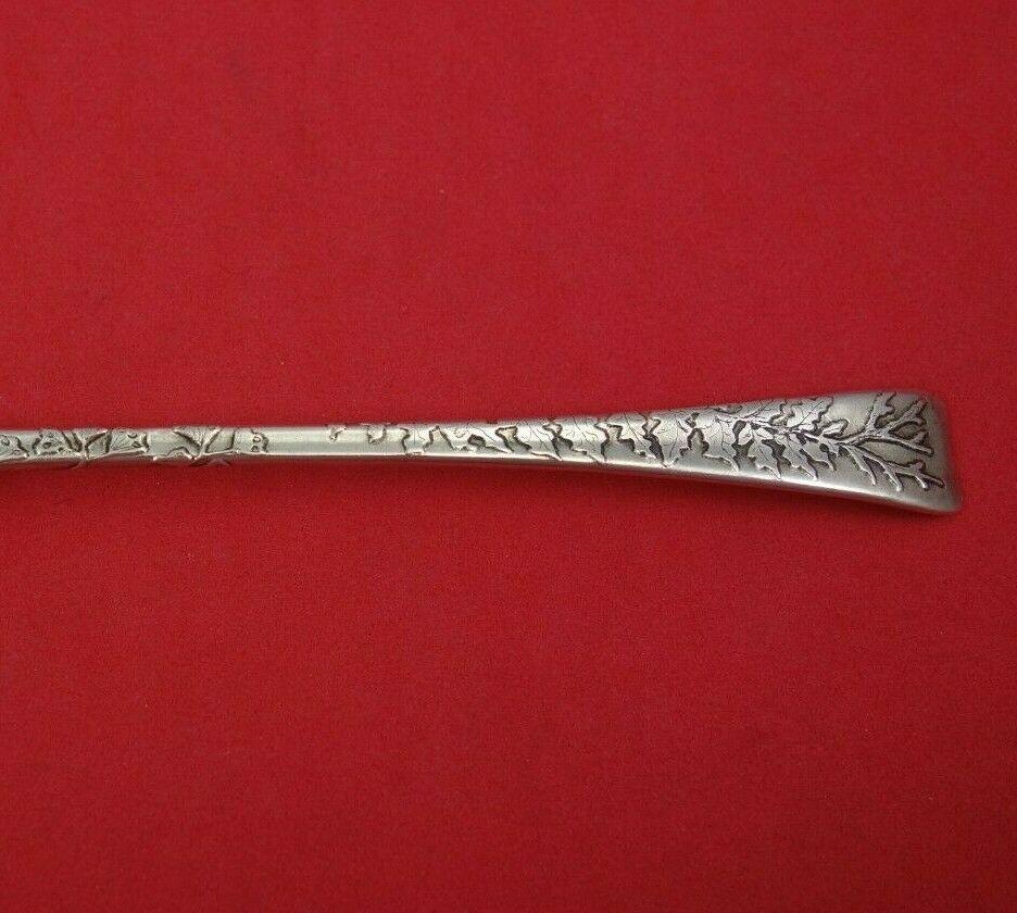 Sterling silver parfait spoon with foliage 6