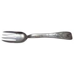 Lap Over Edge Acid Etched by Tiffany & Co. Sterling Fish Fork Fish & Seaweed