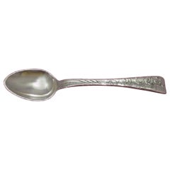 Lap over Edge Acid Etched by Tiffany Sterling Demitasse Spoon Lilies