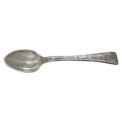 Lap Over Edge Acid Etched by Tiffany Sterling Demitasse Spoon with Owl