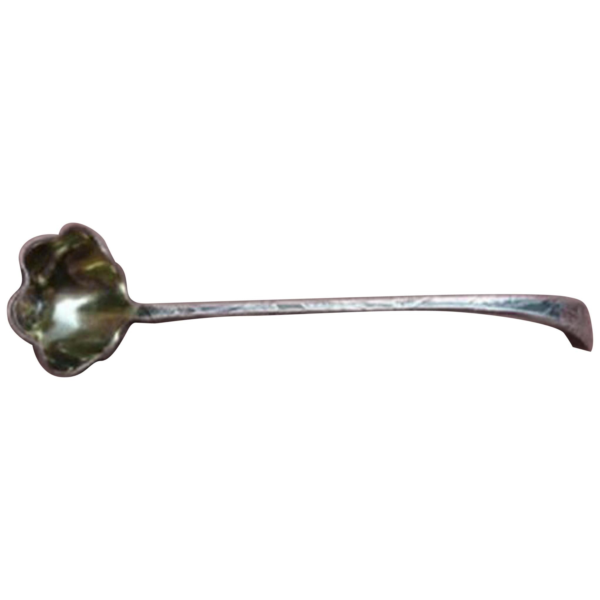 Lap Over Edge Acid Etched by Tiffany Sterling Sauce Ladle with Daisies GW