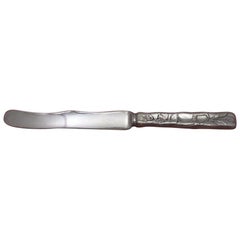 Lap Over Edge Acid Etched by Tiffany Sterling Silver Breakfast Knife Wavy Apple