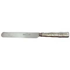 Lap Over Edge Acid Etched by Tiffany Sterling Silver Regular Knife Hibiscus