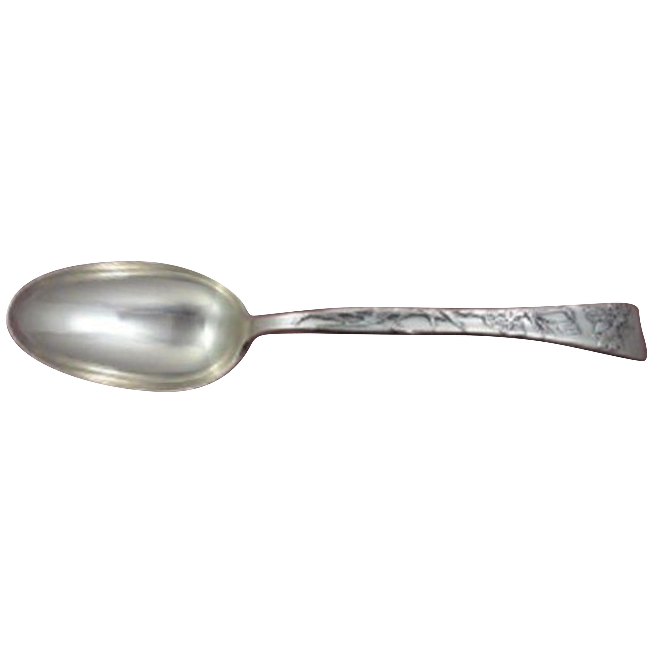 Lap over Edge Acid Etched by Tiffany Sterling Teaspoon with Ragged Sailor