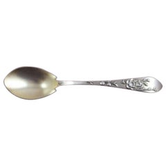 Lap Over Edge Applied by Tiffany & Co. Sterling Ice Cream Spoon GW Flowers