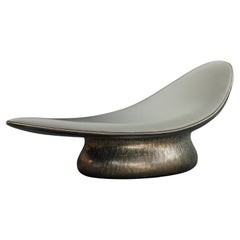 Sculptural Lapa Chaise Lounge in Fiberglass with Wing-Inspired Silhouette