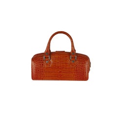 L.A.P.A. Vintage Croco Handbag - '00s