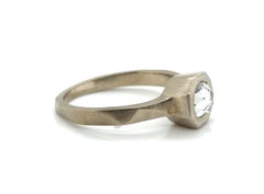 Lapaix Solitaire Diamond 14K Engagement Ring Mined .60ct Rose Cut Brand New