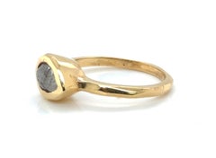 Lapaix Solitaire Rough Diamond Engagement Ring Mined 1.20ct 14K Brand New