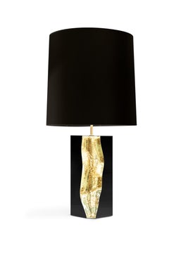 Lapiaz Black Table Lamp - Hand-Polished Steel & Brass - Boca do Lobo