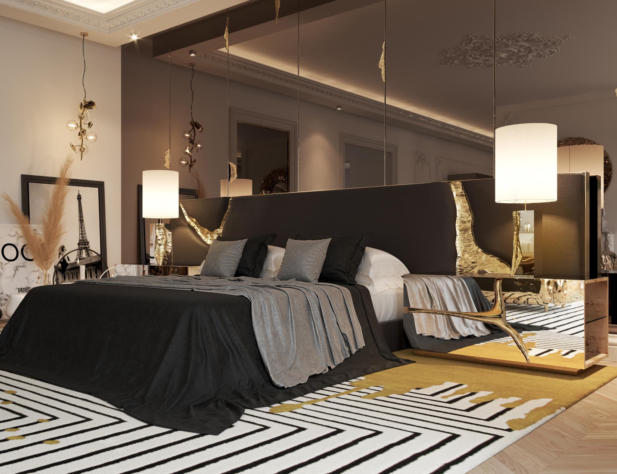 Lapiaz Nightstand - Hand-Polished Steel & Brass - Boca do Lobo For Sale 7