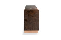 Lapiaz Rose Gold Sideboard - Hand-Crafted Joinery Brass & Veneer - Boca do Lobo