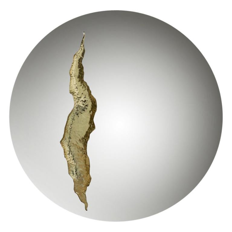 Lapiaz round mirror takes exceptional craftsmanship and design to a new realm. Finding beauty in the most unexpected places, this contemporary design piece is inspired by authentic karst formations created by surface dissolution, freezing, or