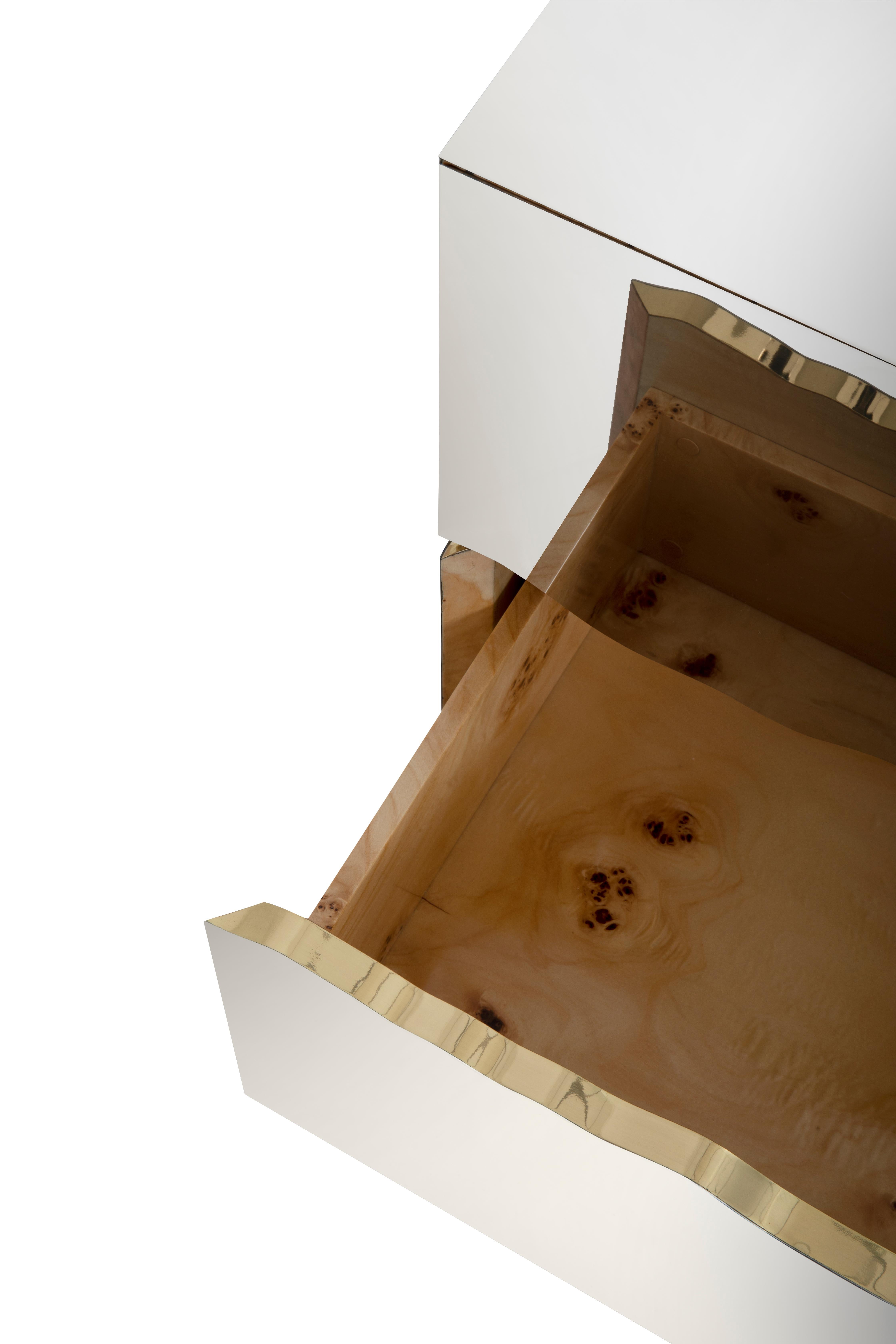 Lapiaz Suspension Cabinet with Polished Brass Tears by Maison Valentina For Sale 6