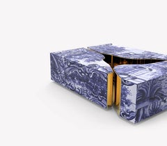 Moderner moderner, klassischer, handbemalter Lapiaz-Fliesen-Mitteltisch von Boca do Lobo