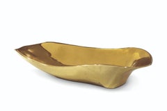 Modern Lapiaz in Casted Brass Vessel Sink by Maison Valentina