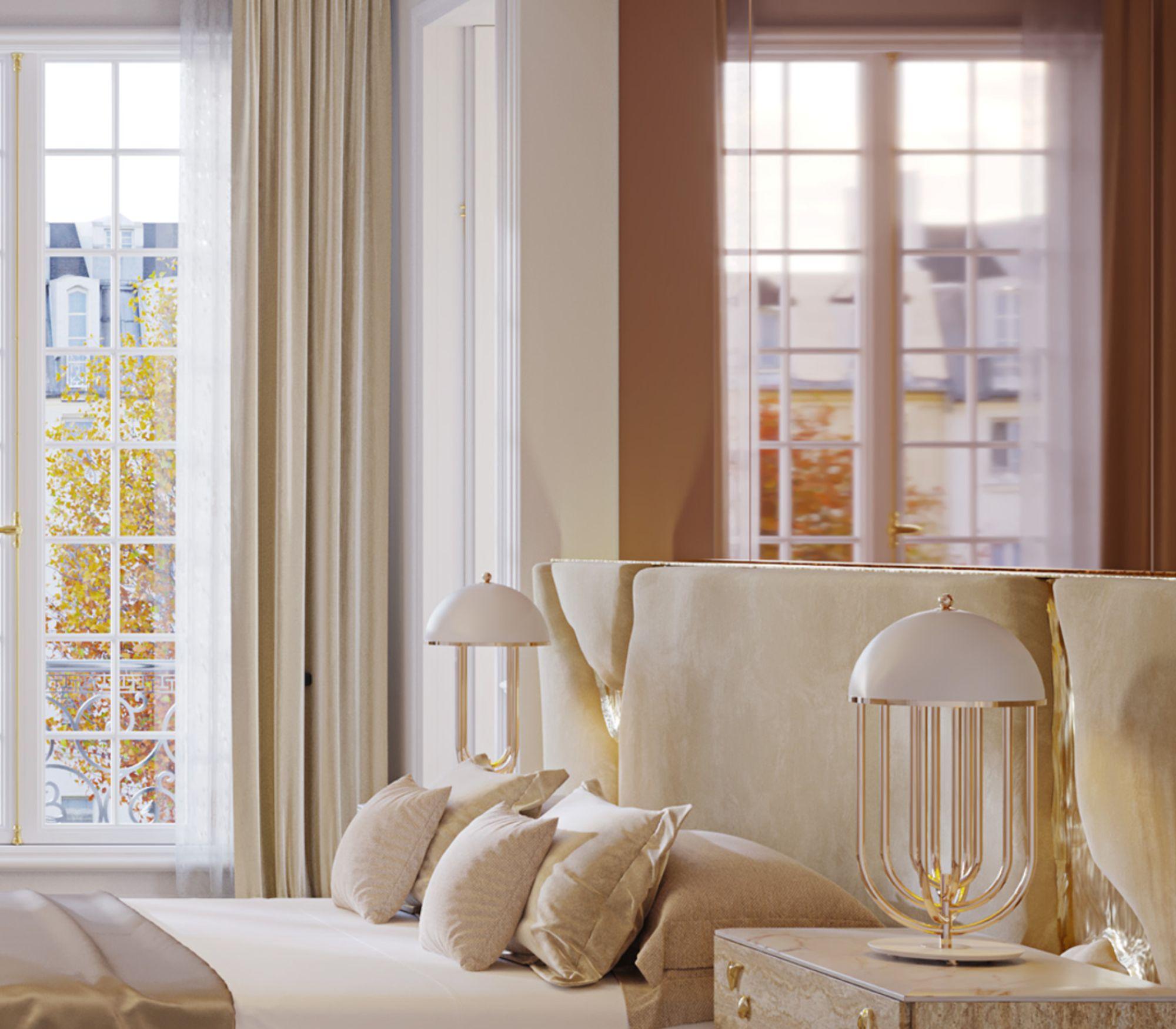Lapiaz White Headboard - Hand-Crafted Upholstery & Polished Brass - Boca do Lobo For Sale 2