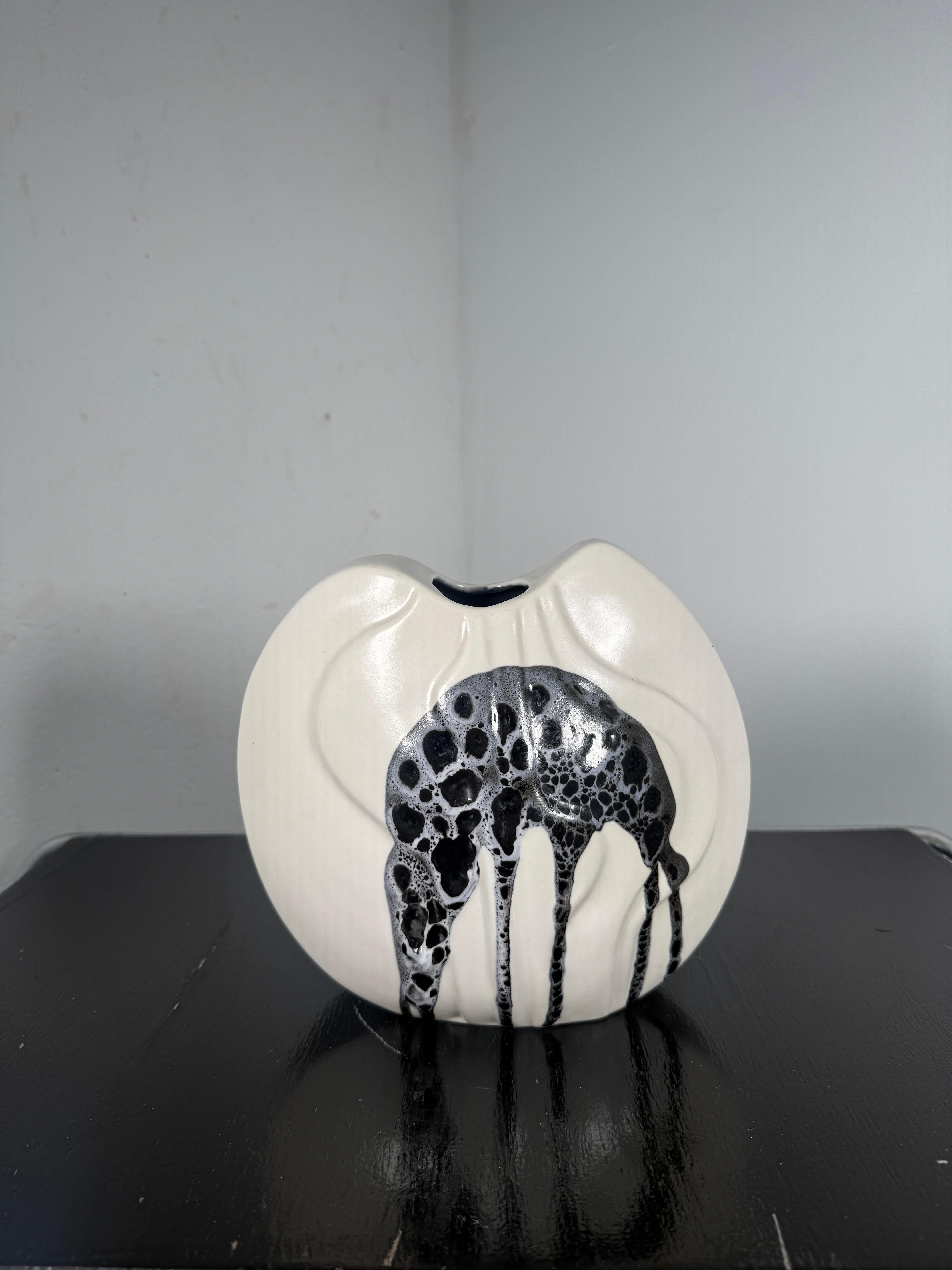 Israeliano Vaso in ceramica dipinto a mano Lapid Pottery, metà secolo, Israele 1970 in vendita