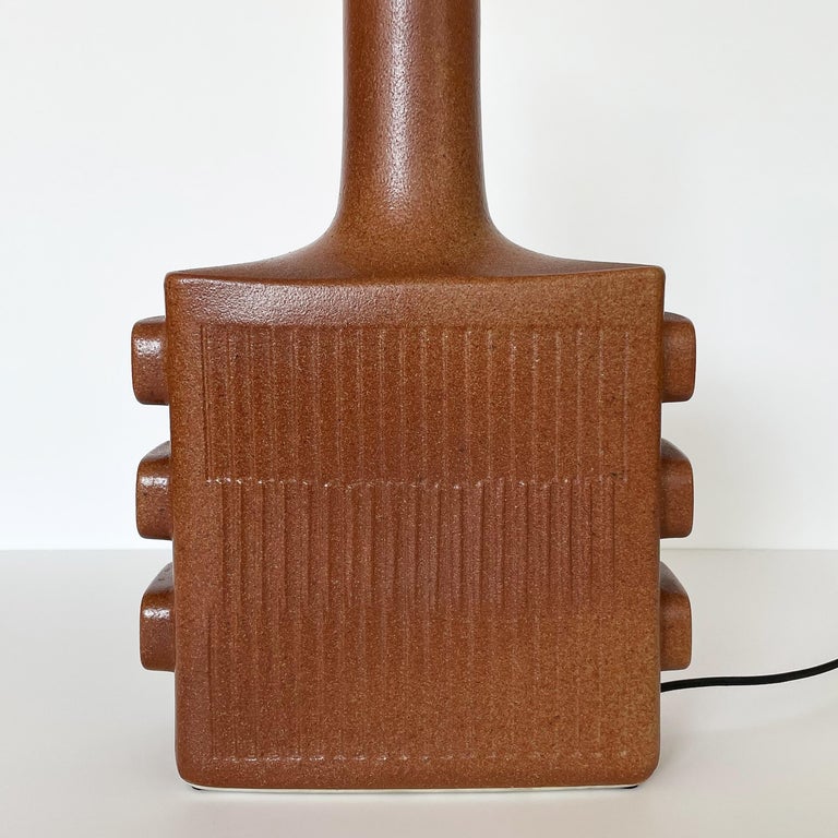 Israeli Lapid Sculptural Ceramic Table Lamp