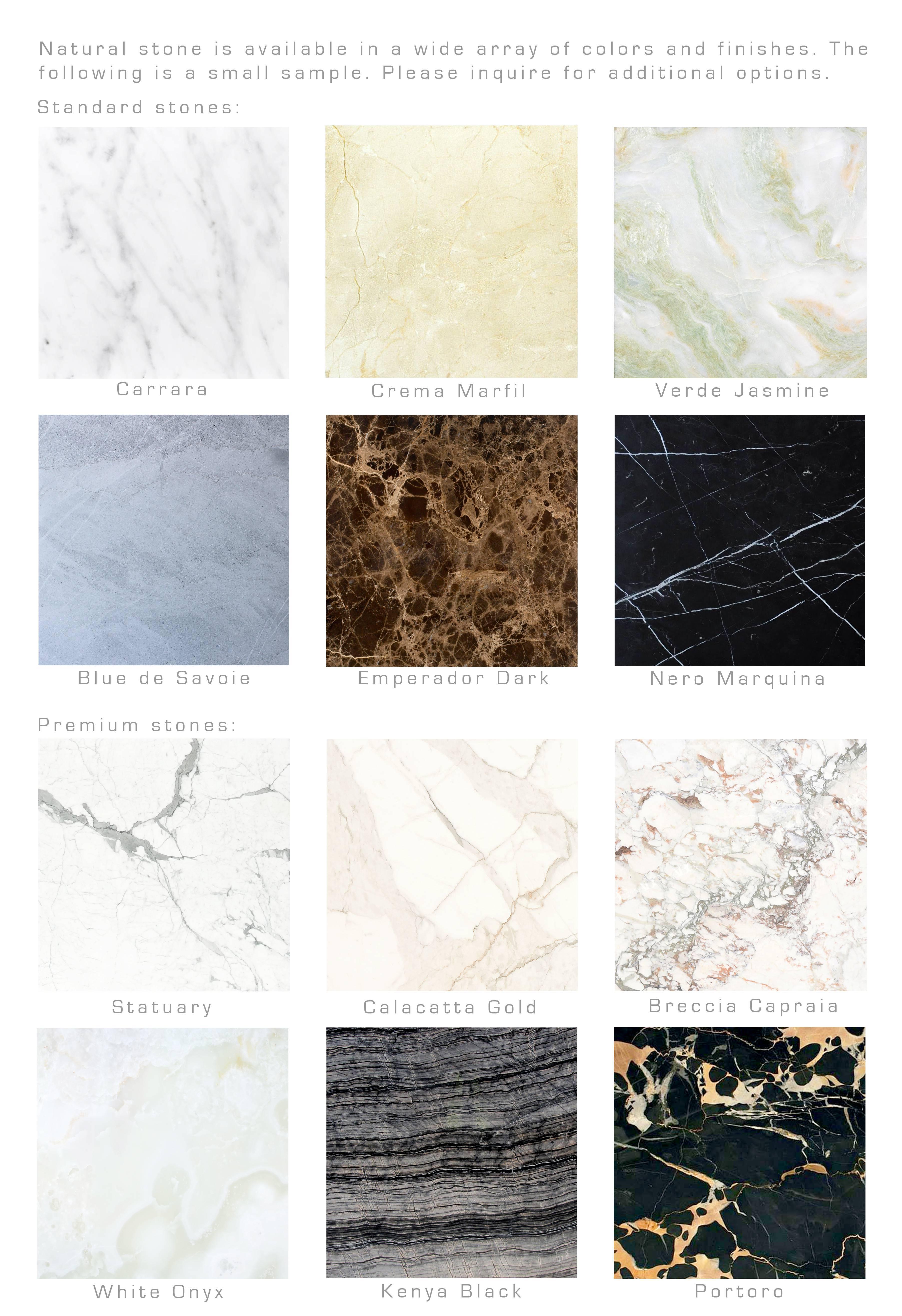 Lapidary Sculpted Drinks Table in Solid Bois du Jourdan Marble For Sale 1