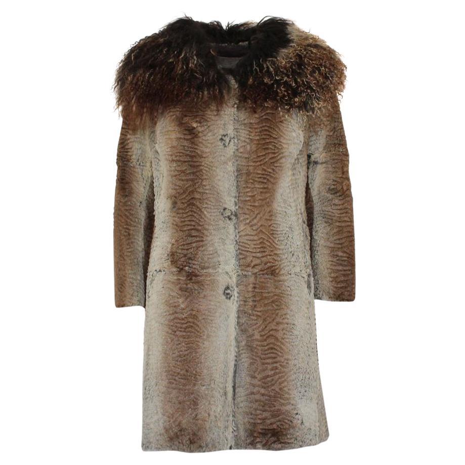No brand Lapin fur coat size 44 For Sale