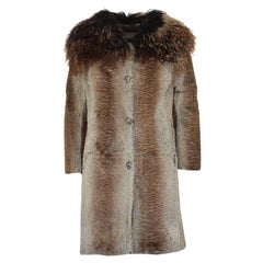Vintage Trendy Pastel Beige Canadian Mink Fur Opera Jacket M Fast Shipping