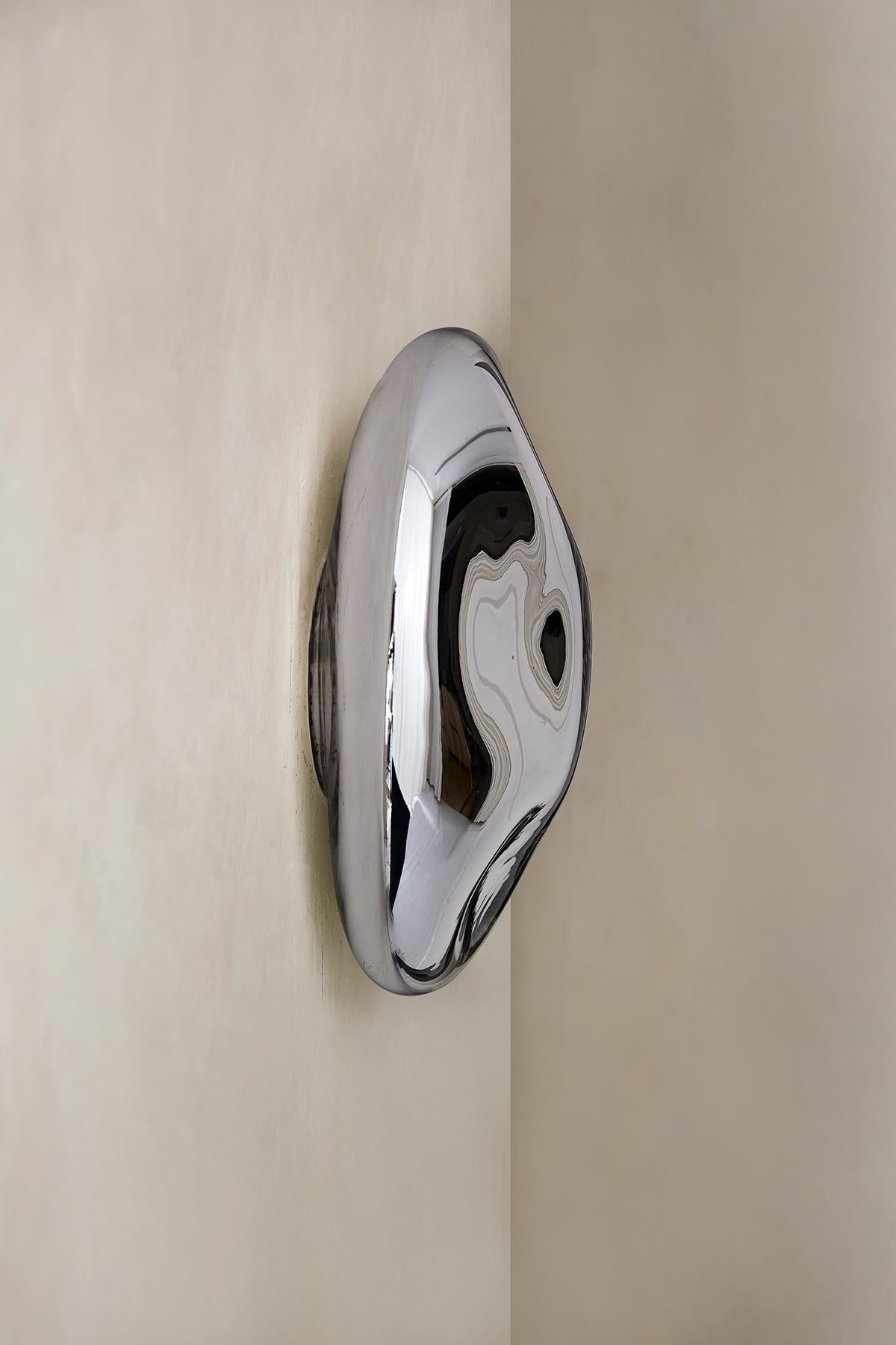 Postmoderne Miroir sculptural Lapis 22 avec verre soufflé à la main par Homa en vente